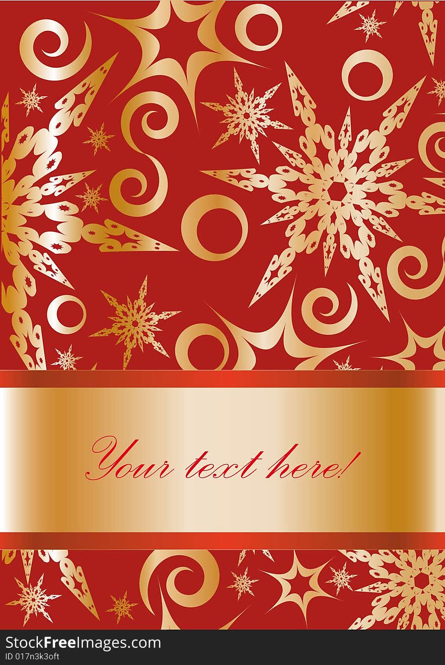 Christmas frame with  snowflakes. You can put in your text.