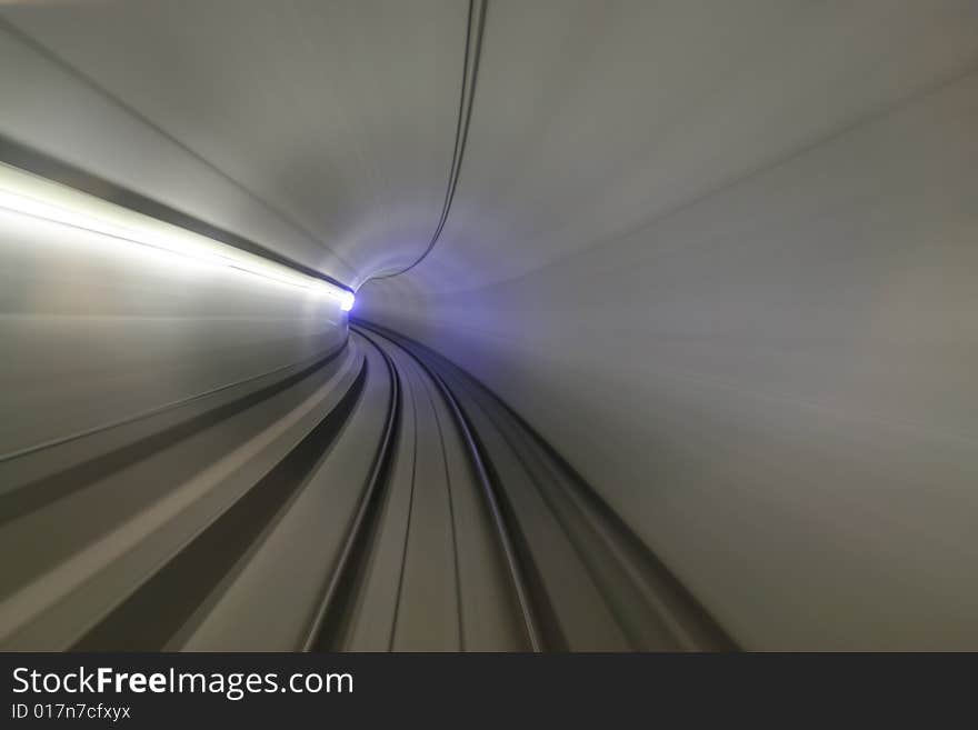 Motion blurred tunnel