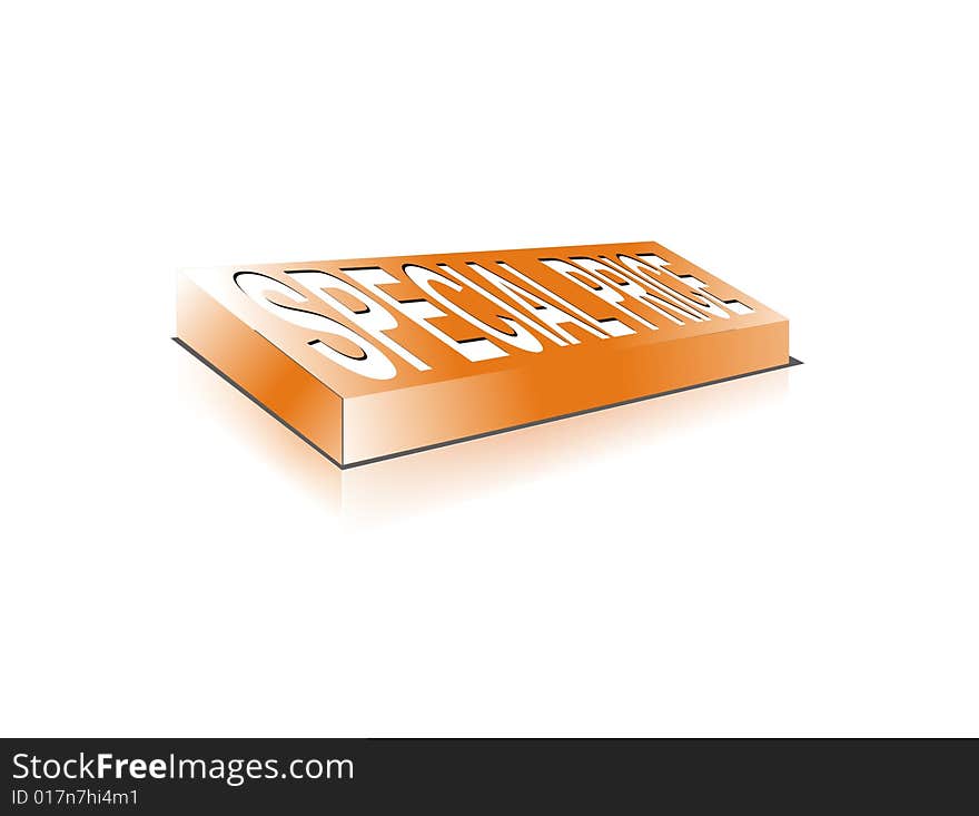 Fresh Orange Special Price Button for your promo section webpage