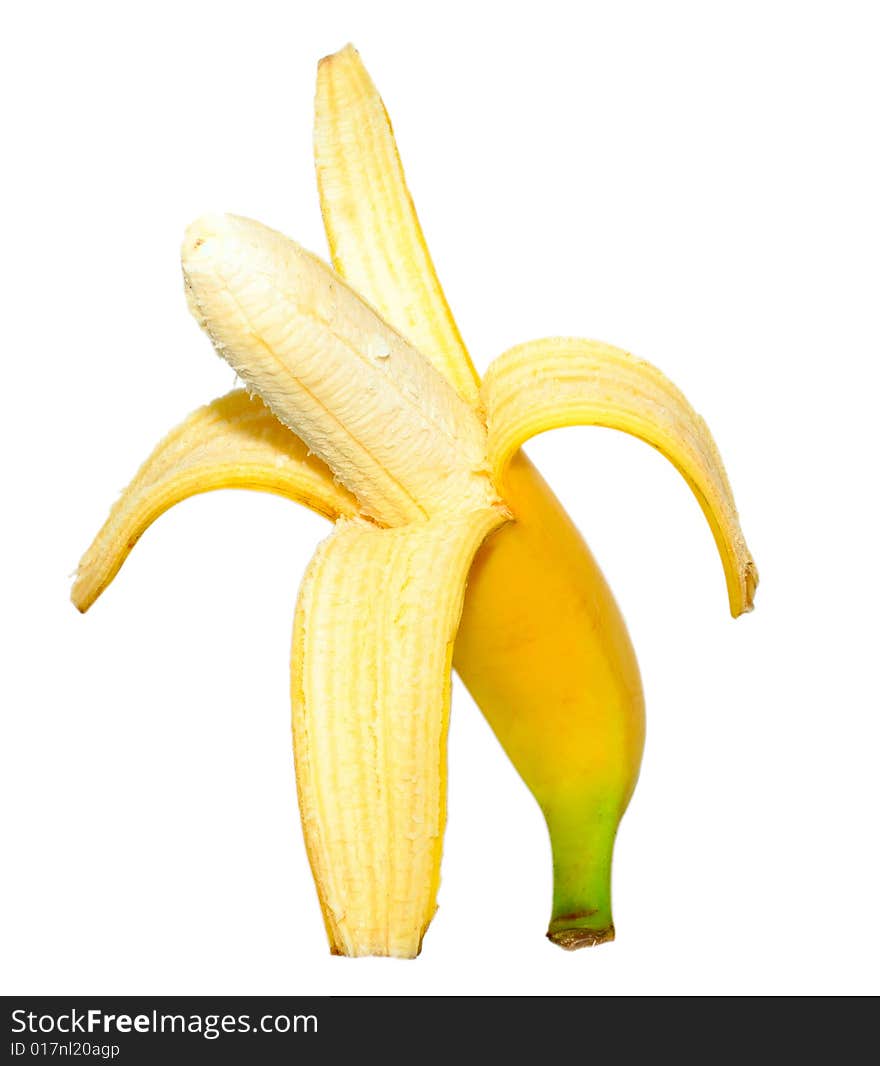 Ripe peeled banana