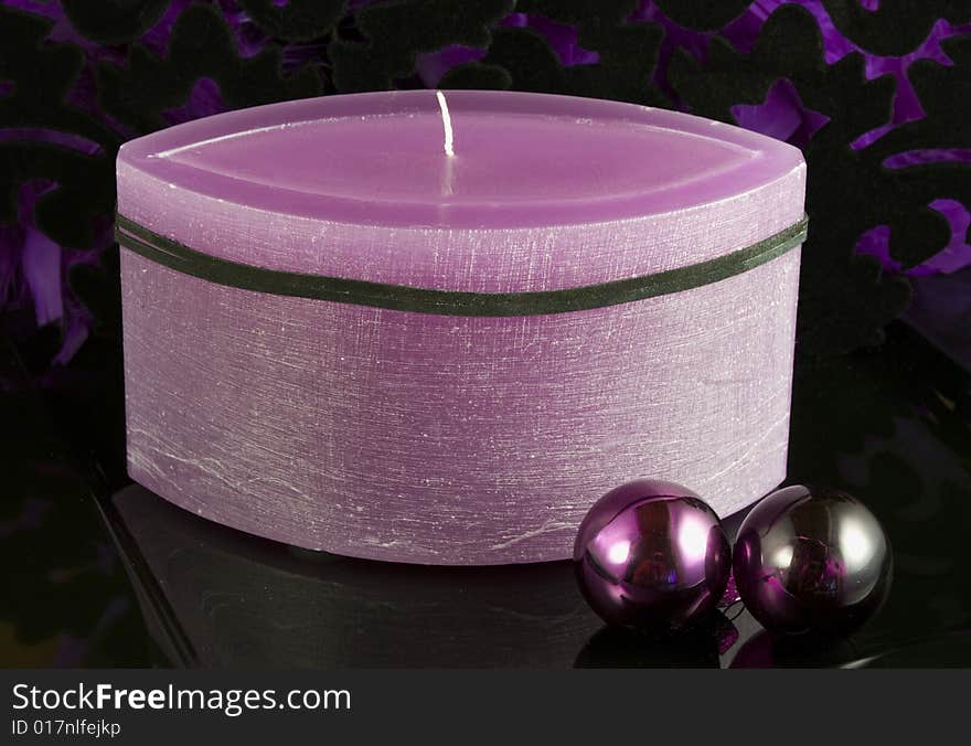 Violet advent candle