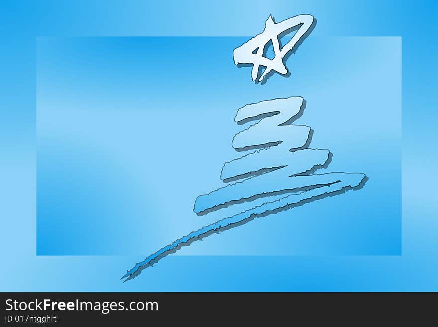 Vector illustration of Christmas Tree