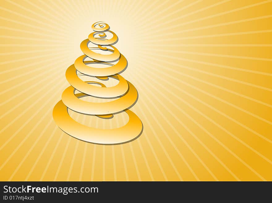 Vector illustration of Christmas Tree