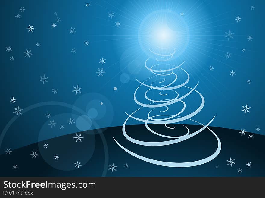 Vector illustration of Christmas Tree