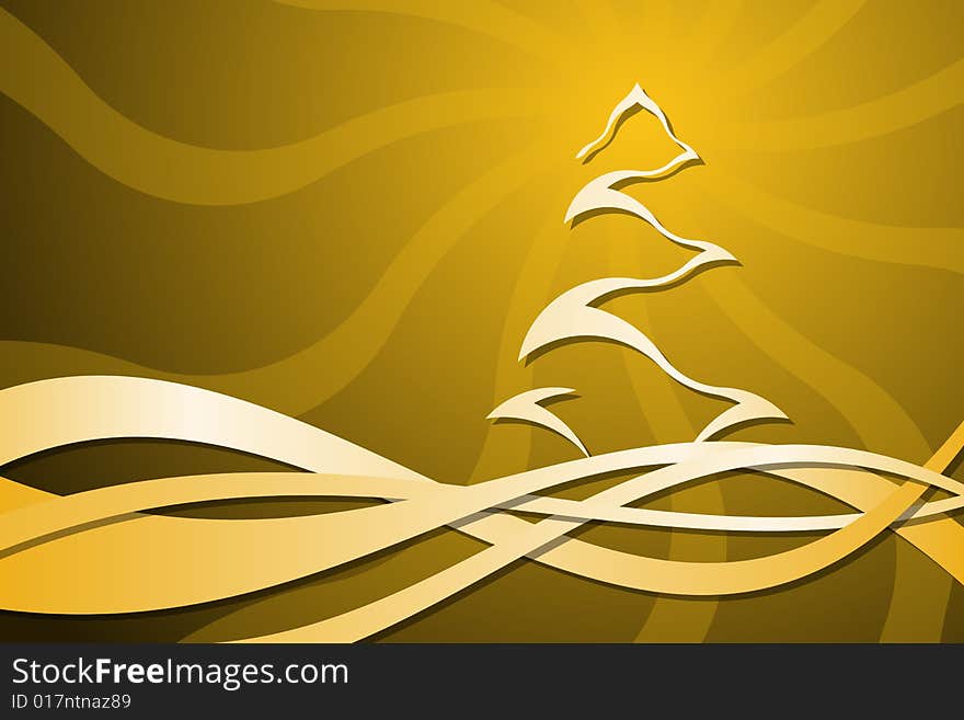 Vector illustration of Christmas Tree