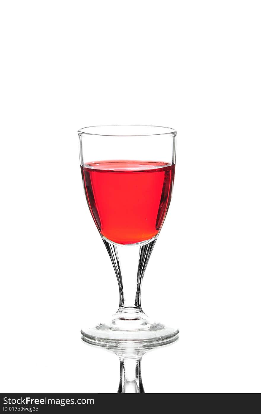 Coloured cocktail or wine for your own intepretation and usage