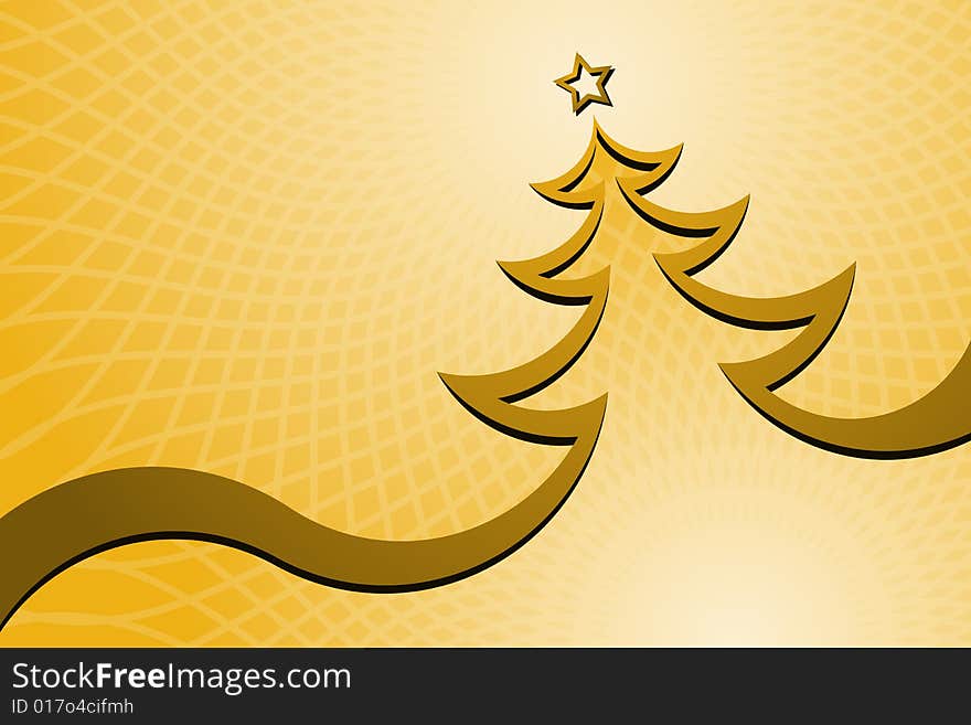 Vector illustration of Christmas Tree