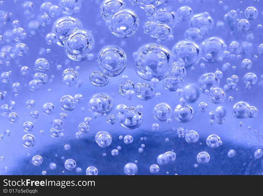 Abstract bubbles in glass