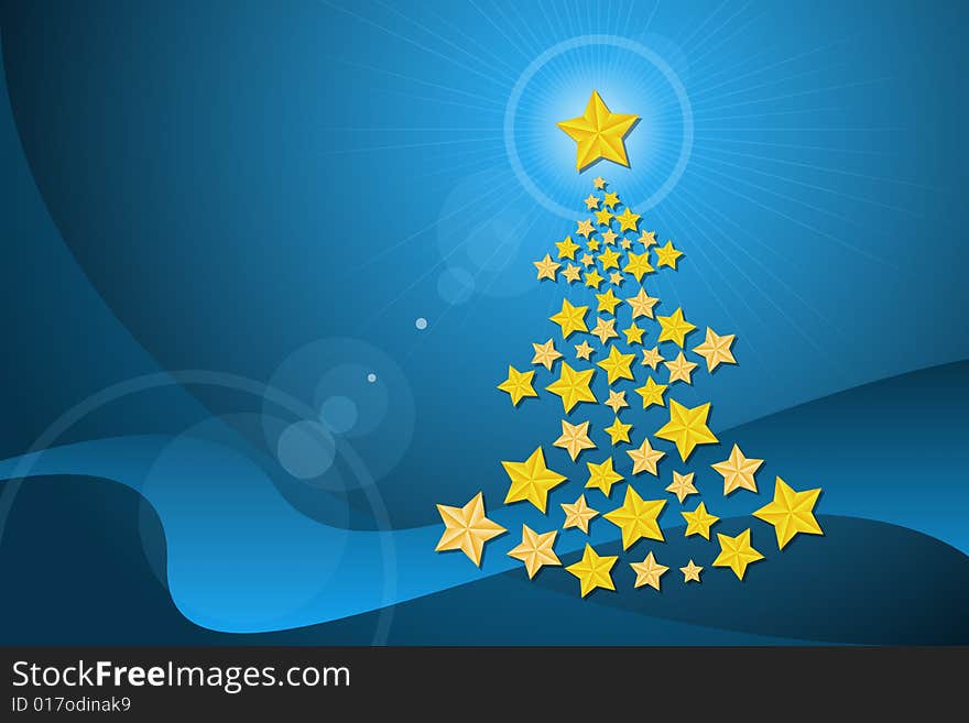 Vector illustration of Christmas Tree