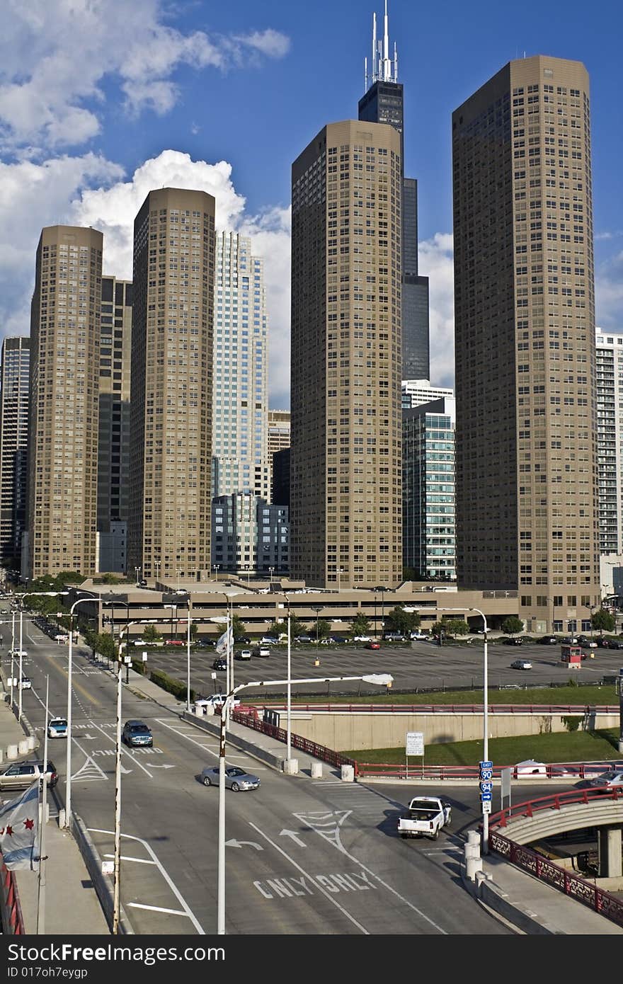 Presidential Towers in downtown Chicago