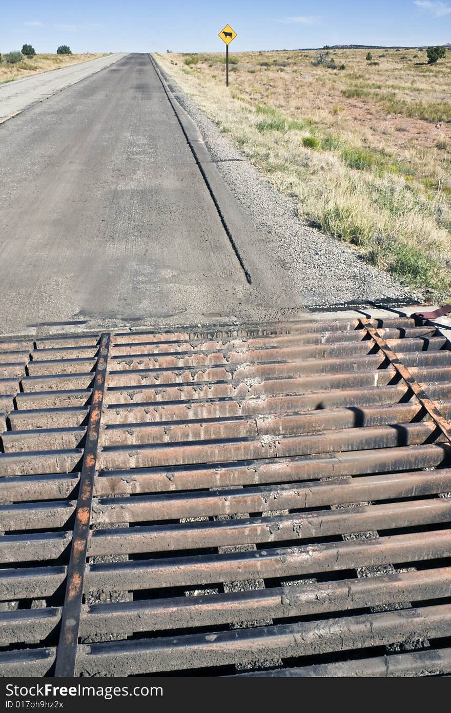 Cows aren't able to cross this obstacle - they are affraid to step on this platform. Cows aren't able to cross this obstacle - they are affraid to step on this platform.