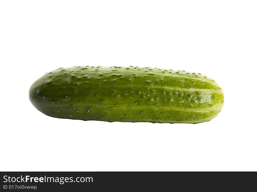 Cucumber isolated on white