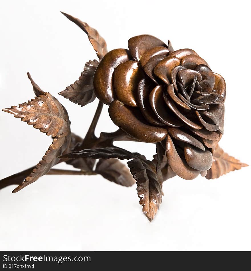 Wooden rose