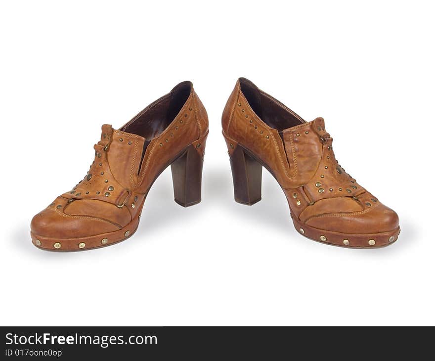 Brown female shoes