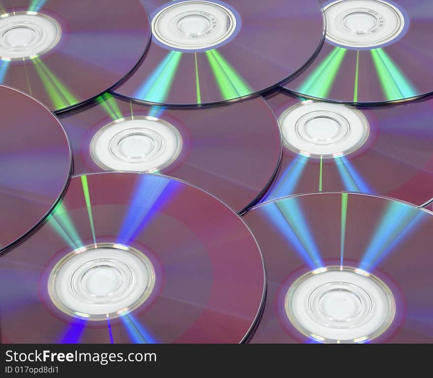 Background from DVD disks