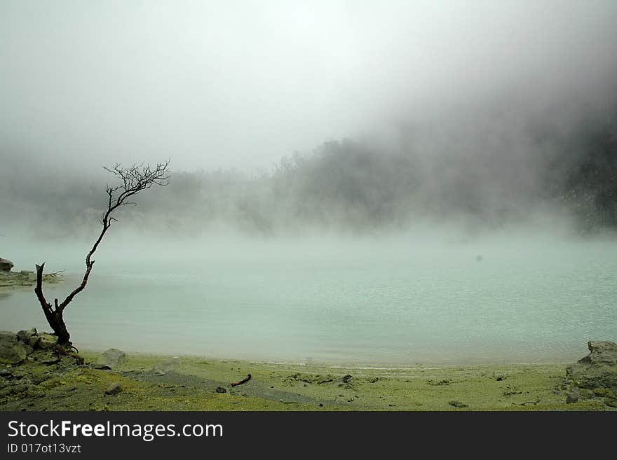 Cloud In A White Lake