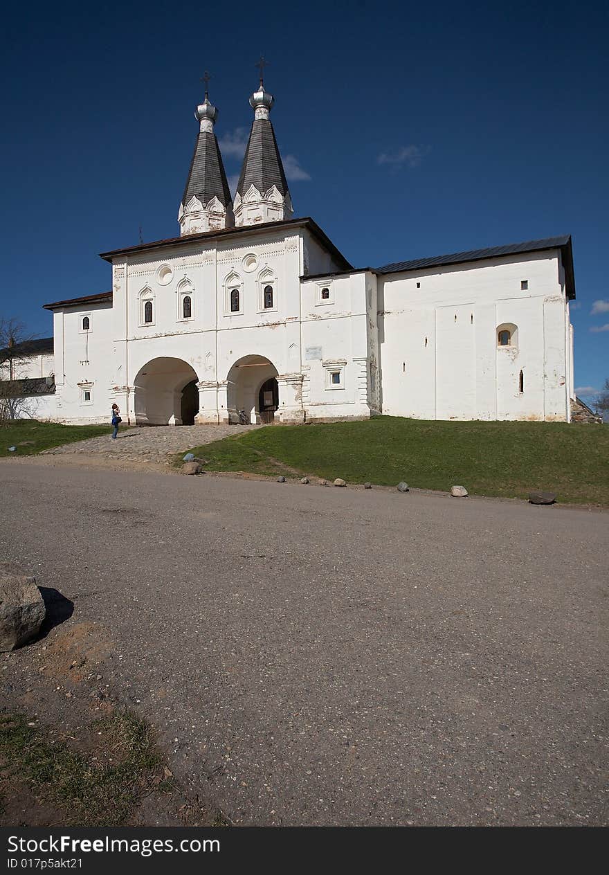 Little monastery in Ferapontovo, Russia