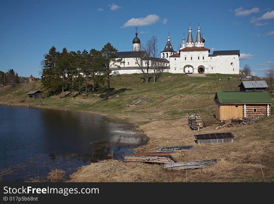 Little monastery in Ferapontovo, Russia