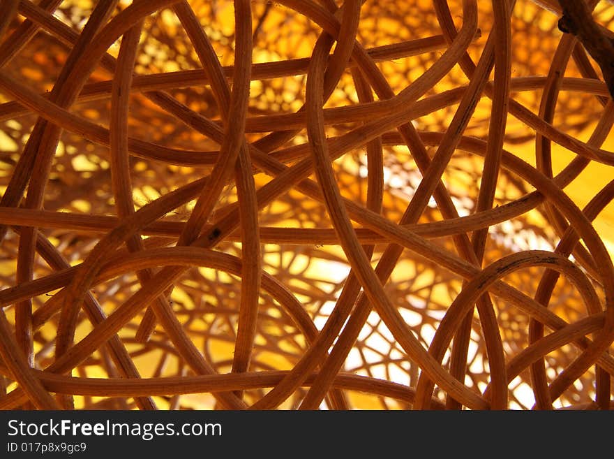 Detail of wooden background.  Basket element. Detail of wooden background.  Basket element.