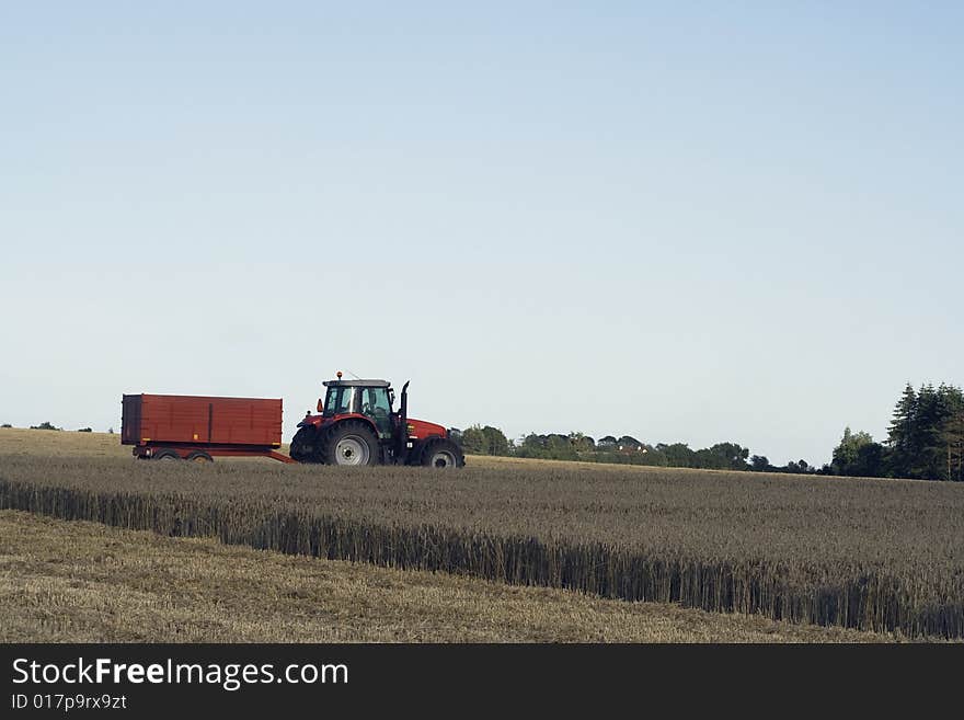 Tractor in the Field