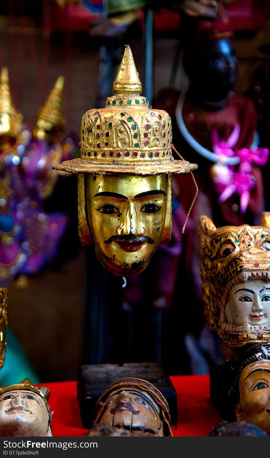 Buddha heads chiang mai Thailand