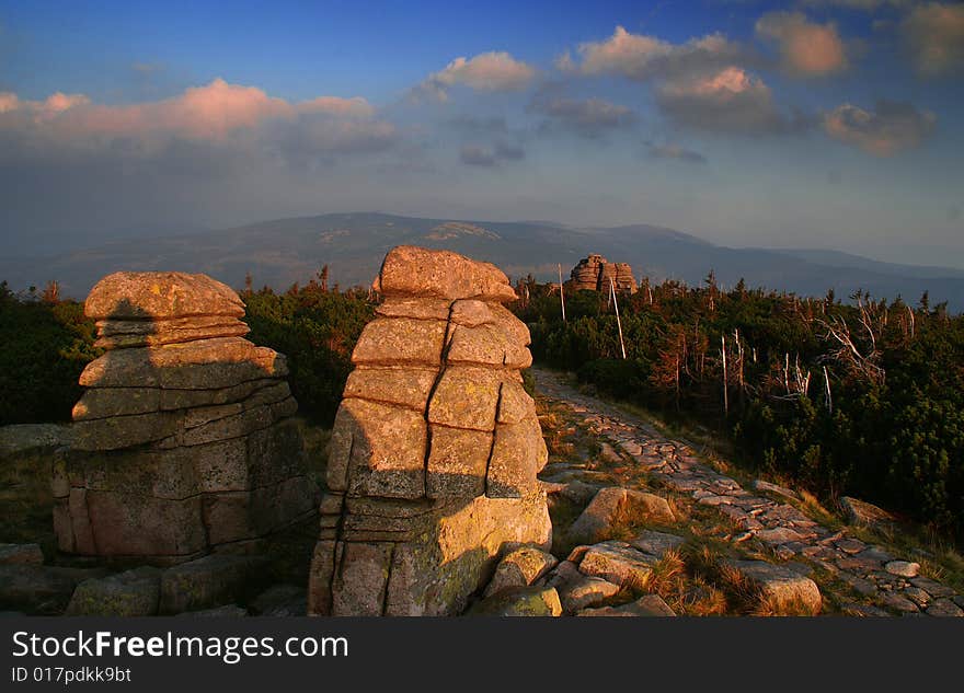 Giant moutains in the zcech republic. Giant moutains in the zcech republic