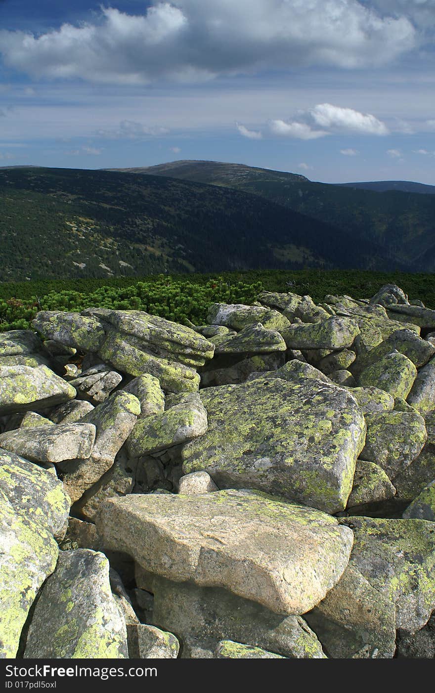 Giant moutains in the zcech republic. Giant moutains in the zcech republic