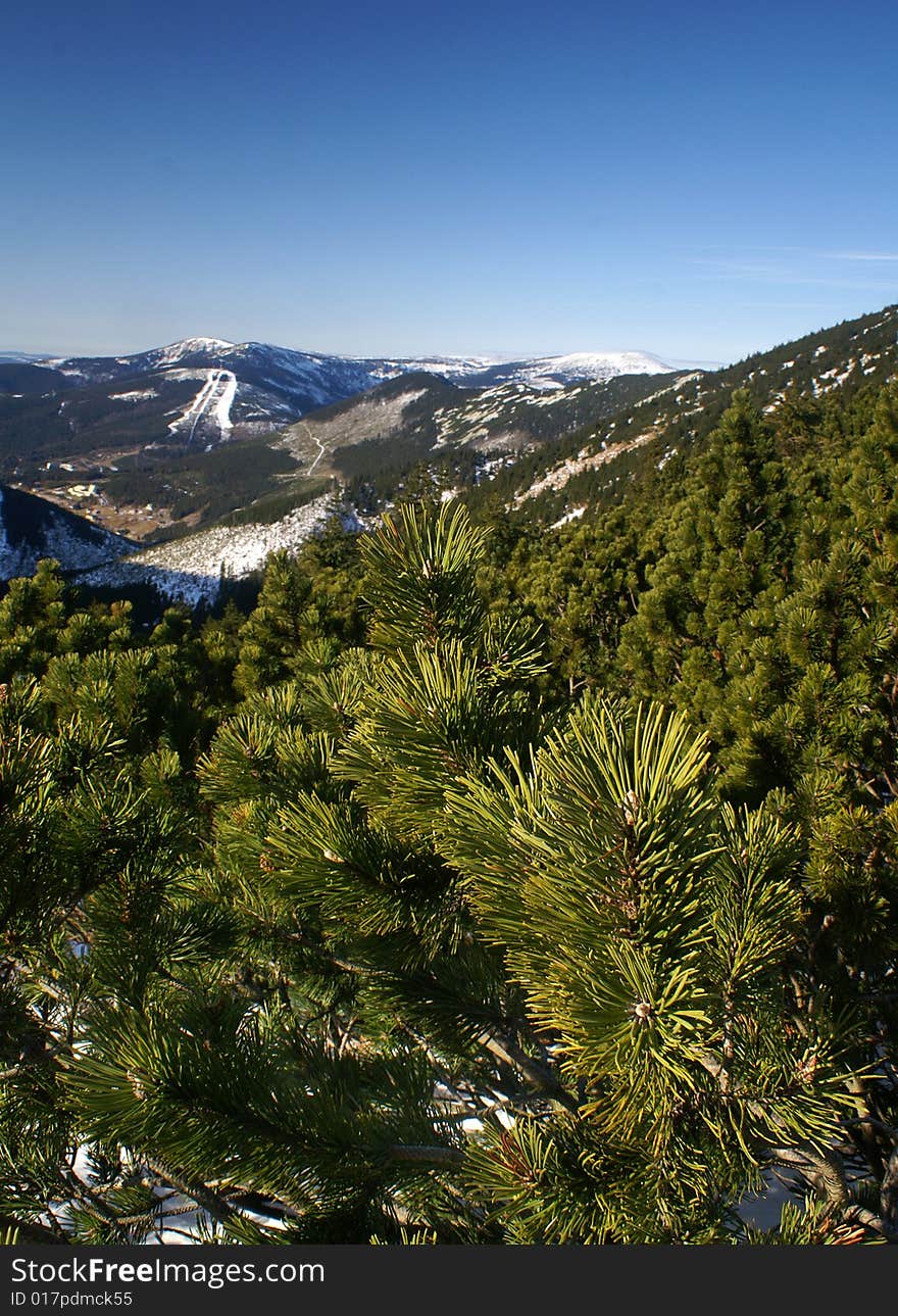 Giant moutains in the zcech republic. Giant moutains in the zcech republic