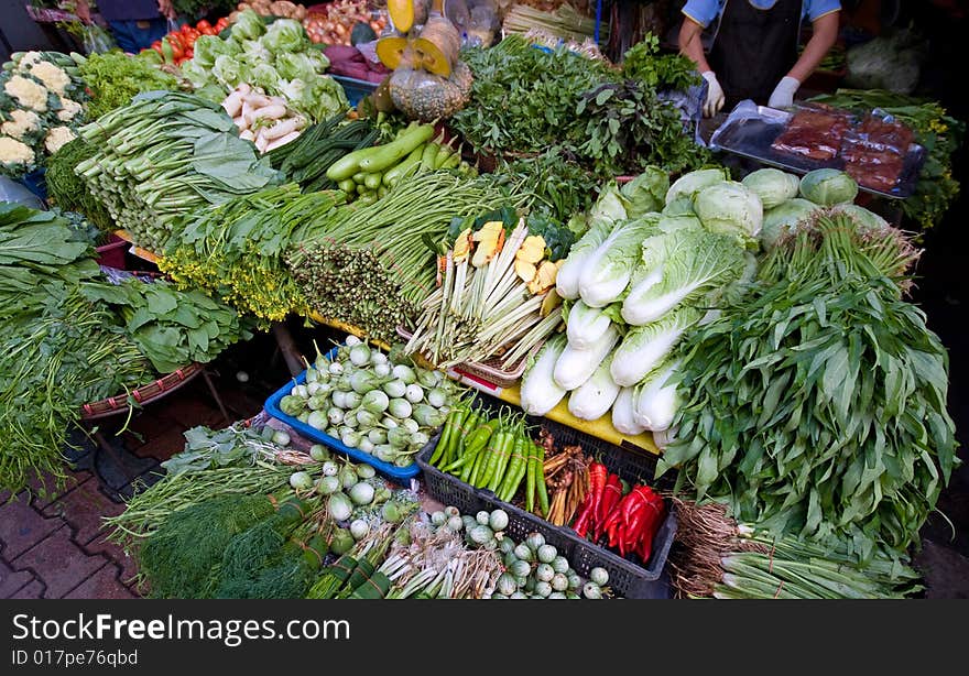 Fresh  vegetables in  chaing mai Thailand. Fresh  vegetables in  chaing mai Thailand