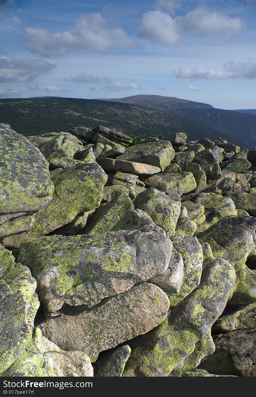 Giant moutains in the zcech republic. Giant moutains in the zcech republic