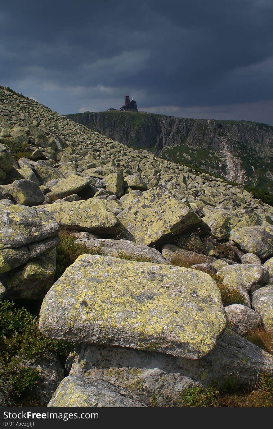 Giant moutains in the zcech republic. Giant moutains in the zcech republic