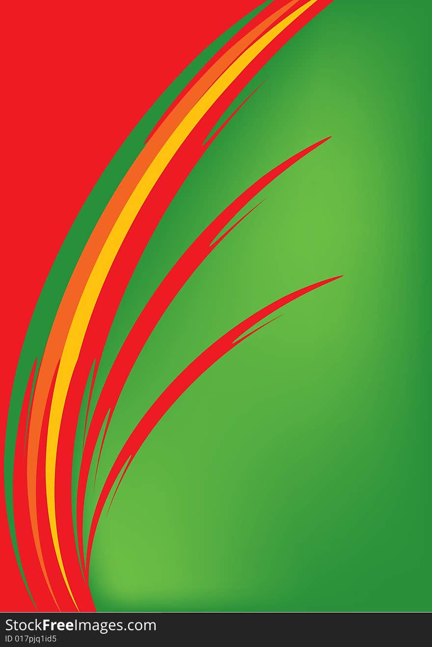 Green and red decorative