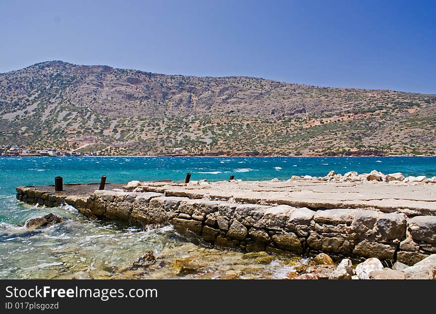 Dockyard at Spinilonga, Crete