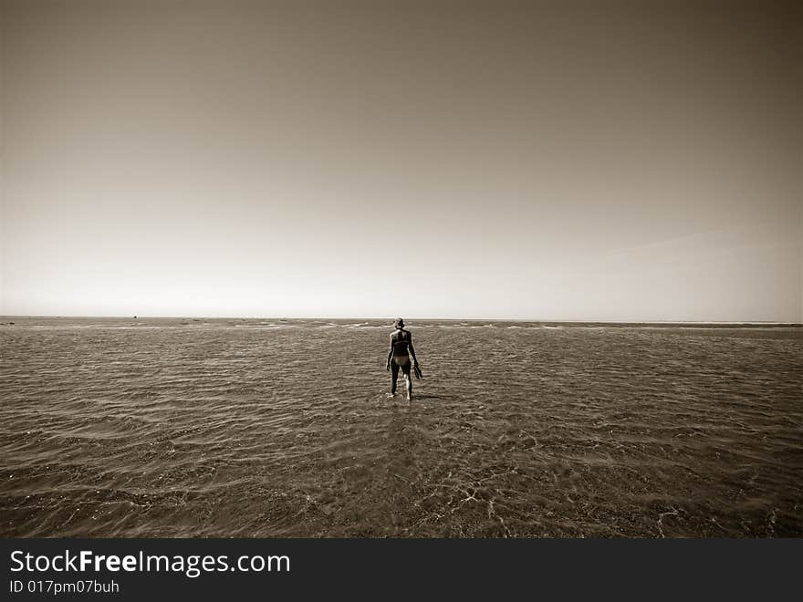 Walking To The Island