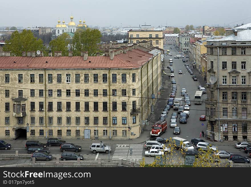 Street view of Saint-Petersburg (Russia). Street view of Saint-Petersburg (Russia)