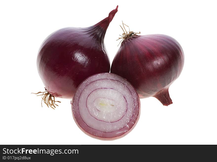 Fresh red onions