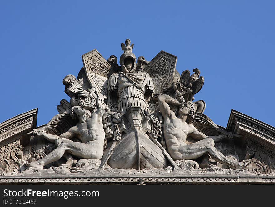 Architectural detail on Paris Bulidings