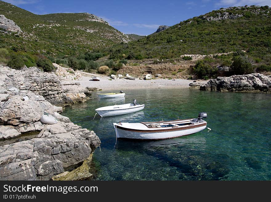 Fishing boats in the bay