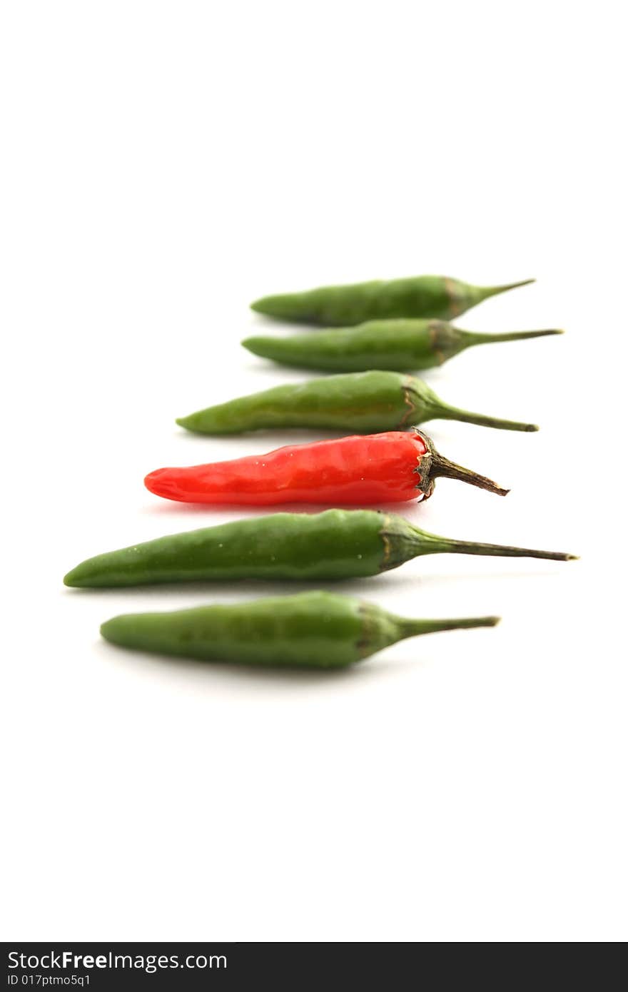 A bunch of birdpepper chili