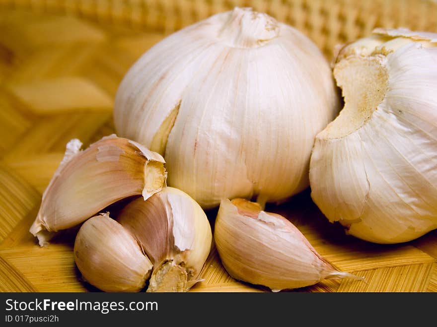 Garlics In The Basket