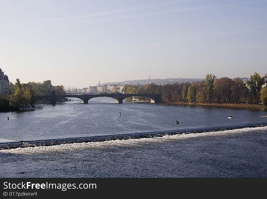 Vltawa river in Prague