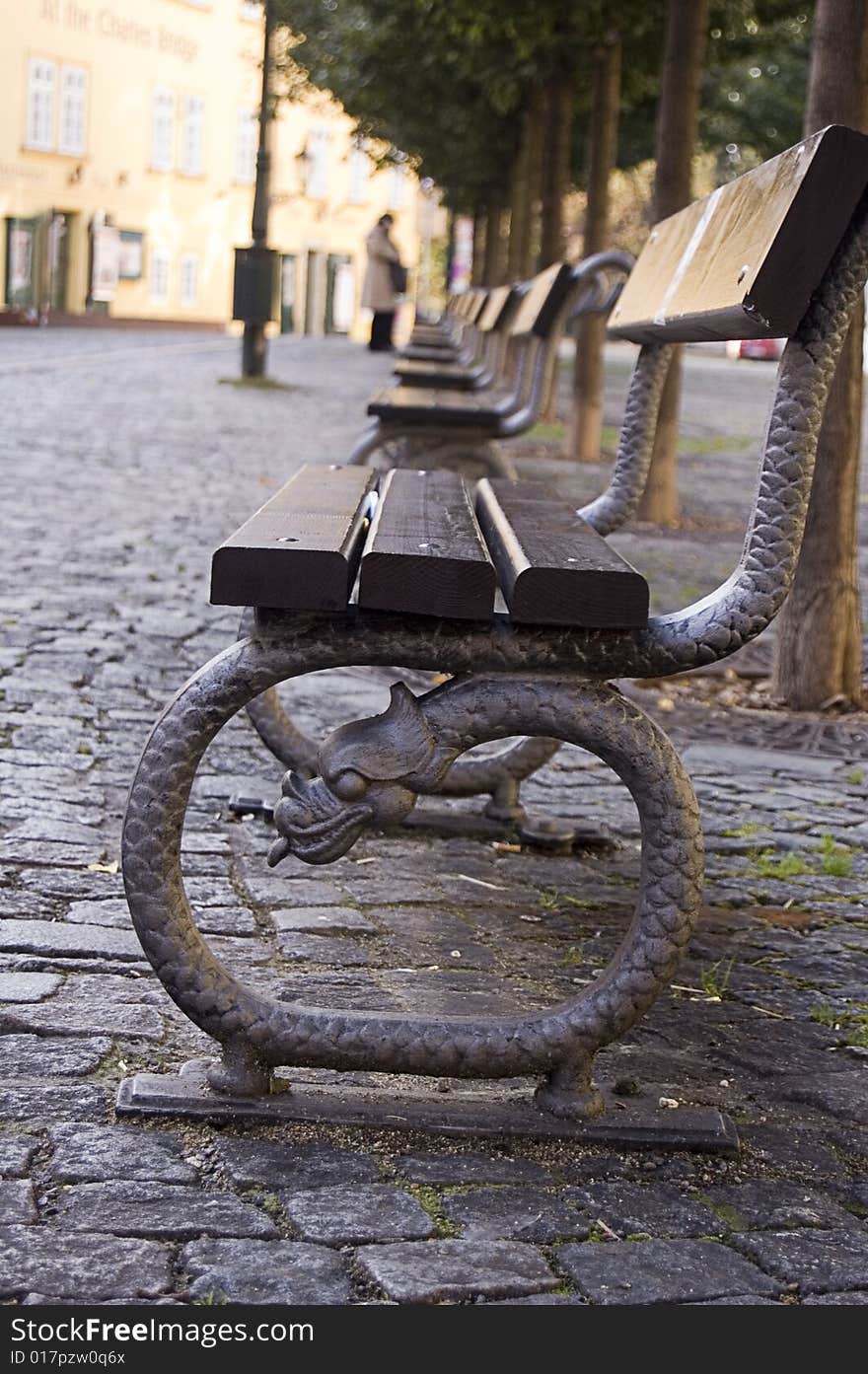 Bench in Prague