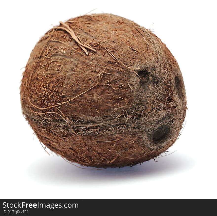 Coconut isolated on white background