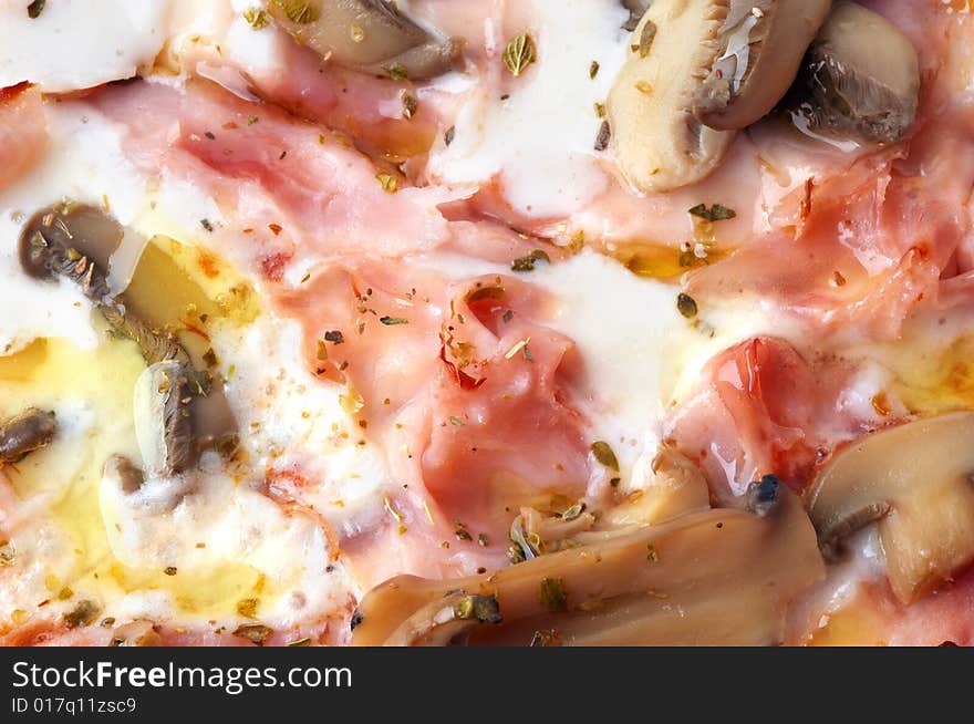 Closeup Of Italian Pizza