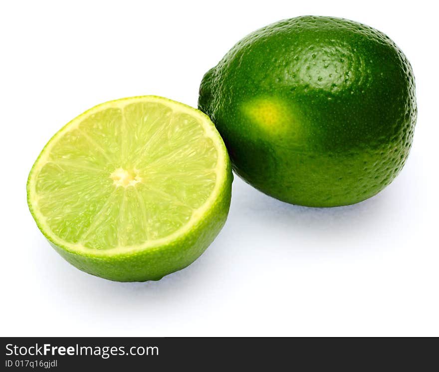 Lime isolated on white background