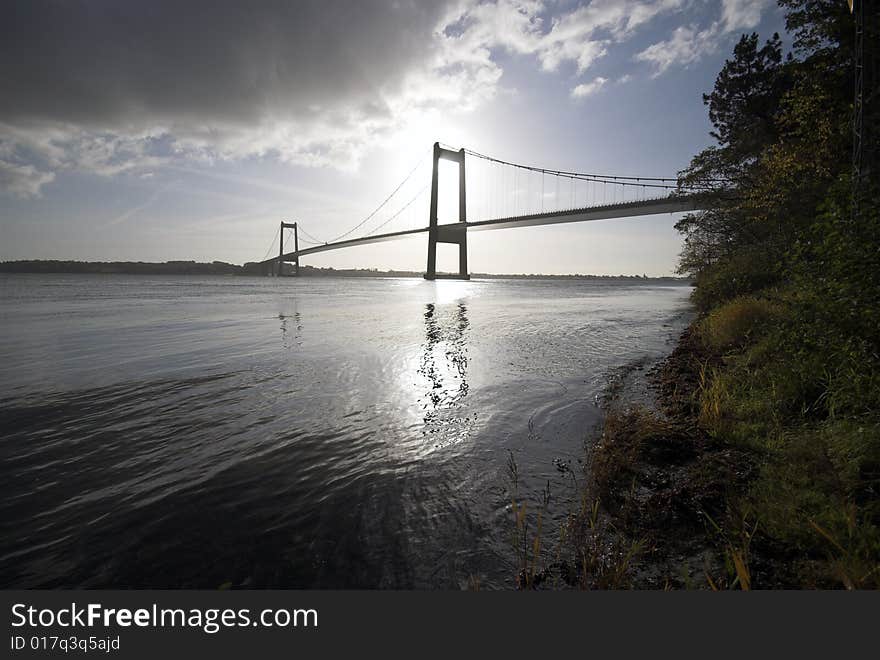 Coastline Bridge.
Suspension Bridge from Jutland to Funen in Denmark