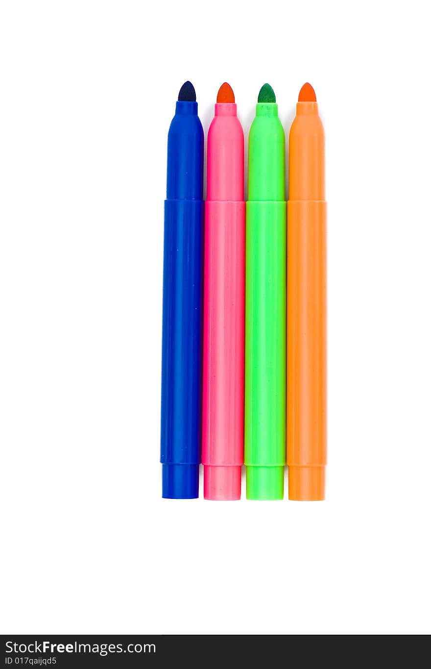 Varicoloured markers