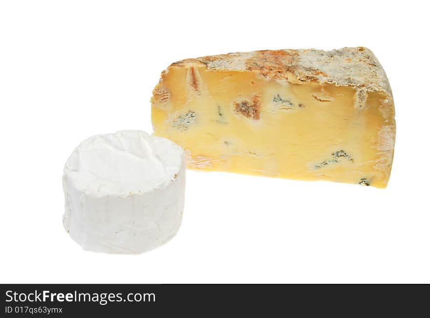 Blue and round cheese