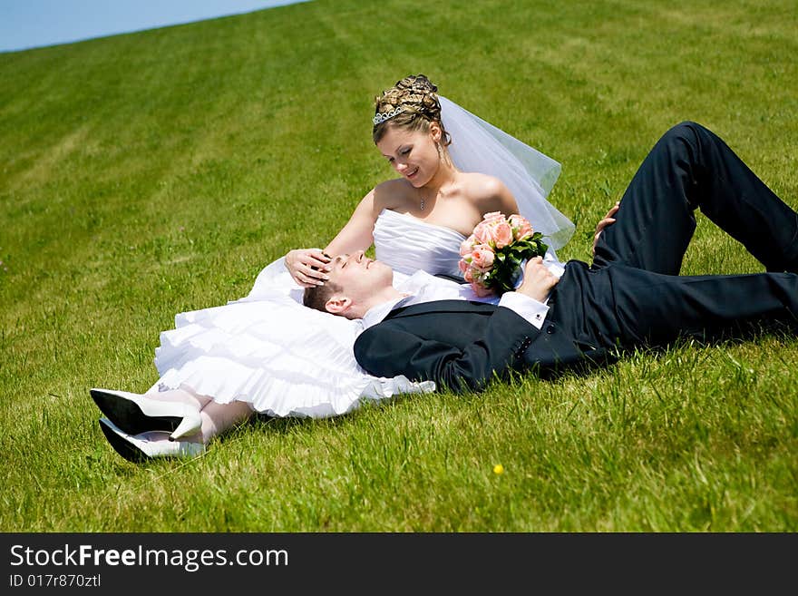 Couple on the grass