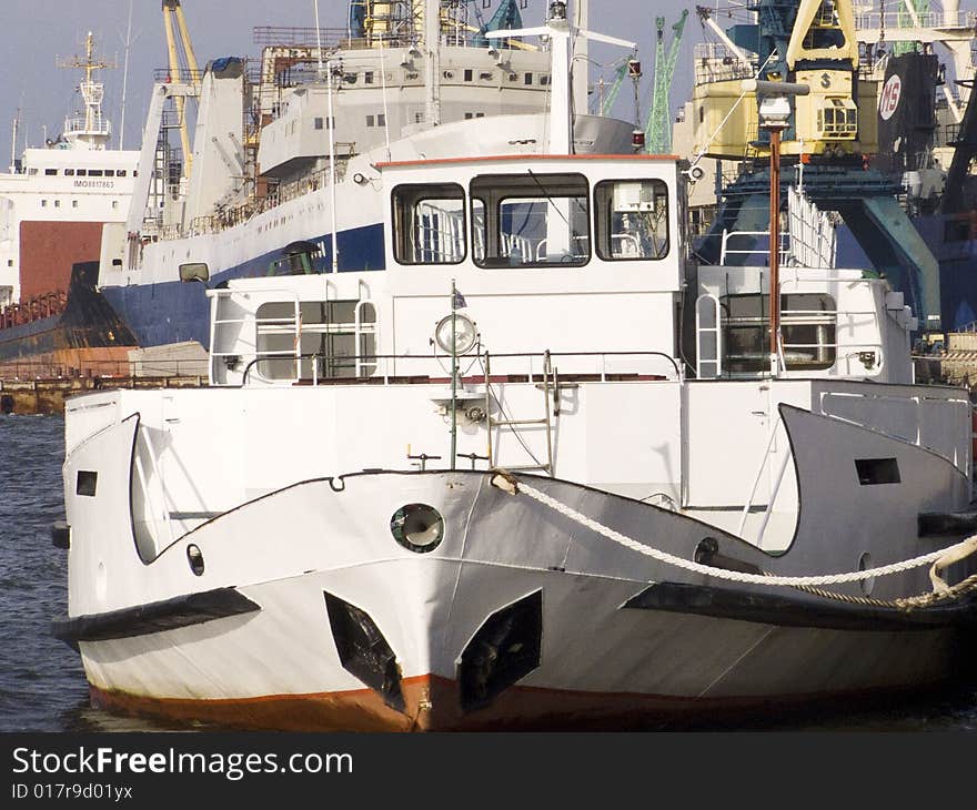 Different Ships In The Klaipeda Port